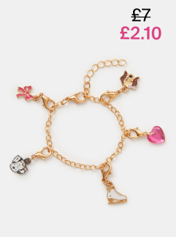 Girls Dog Charm Bracelet
