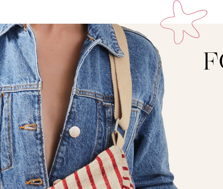 Stripe Sling Crossbody Bag
