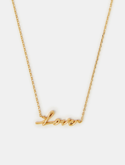 14ct Gold-Plated Love Necklace