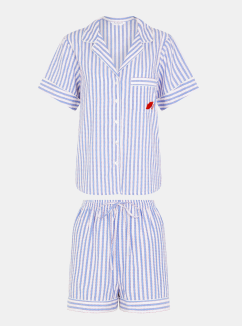 Blue Striped Pyjama Set