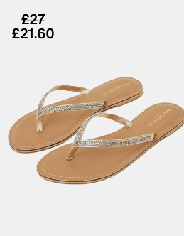 Daniella Beaded Flip-Flops White