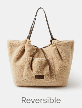 Reversible Shearling Shoulder Bag