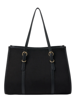 Buckle Strap Suedette Bag