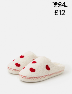 Heart slippers