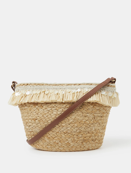 Jute Fringe Crossbody