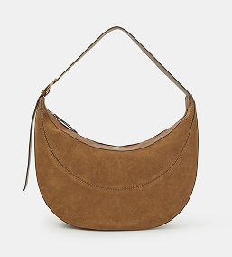 Scoop Suede Shoulder Bag