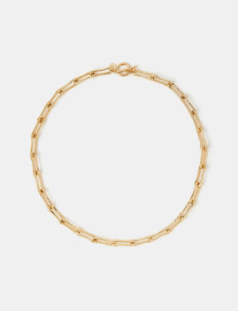 14ct Gold-Plated Paperclip Link Necklace