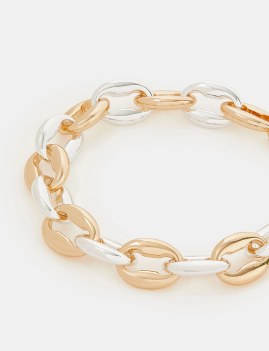 Mixed Metal Chain Bracelet