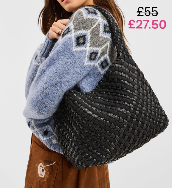 Large Woven Shoulder Bag