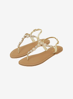 Rome Sparkle Sandals Gold