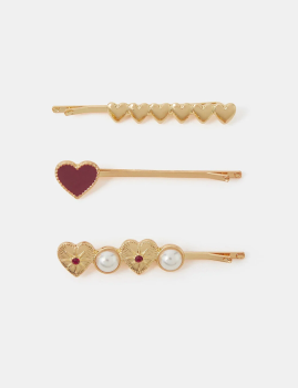 Heart Hair Slides