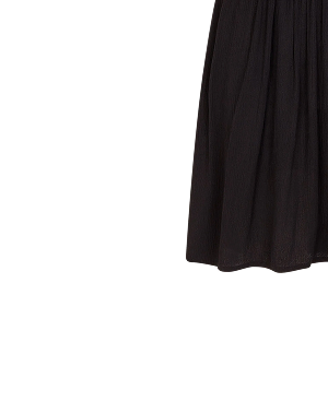 Crochet Trim Kaftan Black