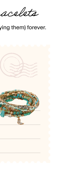 Mix Stretch Bracelets Turqoise