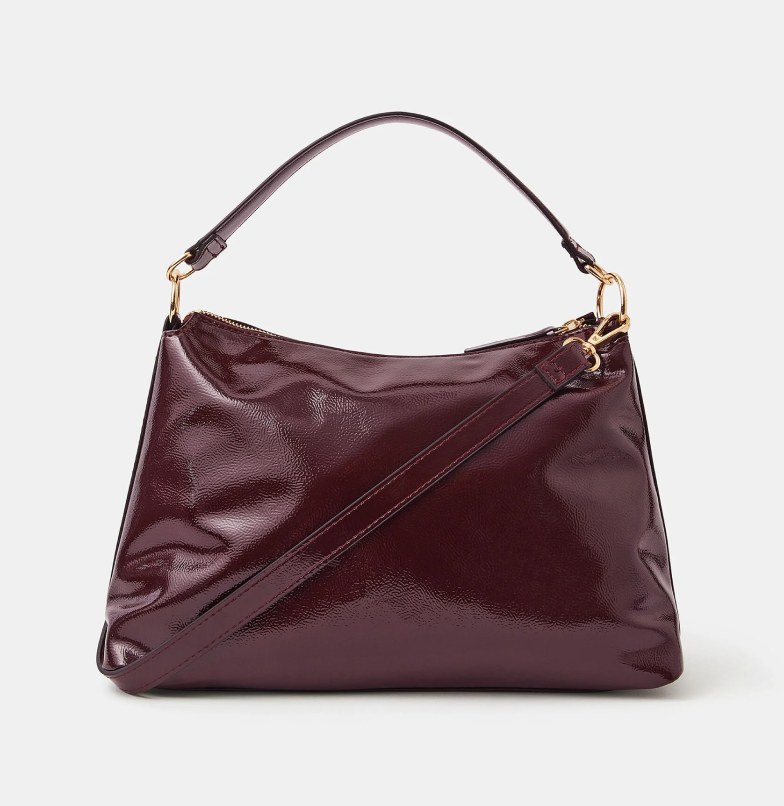 Slouchy Patent Handbag