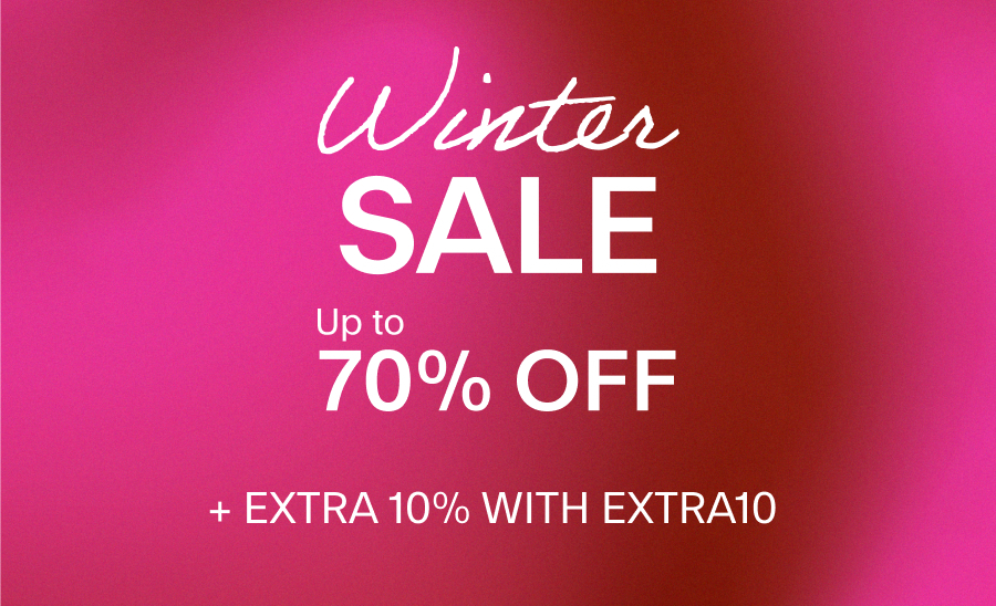 WINTER SALE Up to 70% off + extra 10% with EXTRA10 