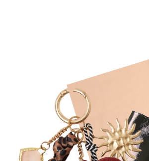 Leopard Heart Bag Charm