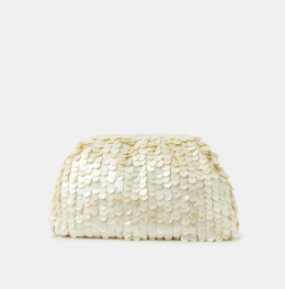 Pearl Shell Embellished Clutch 