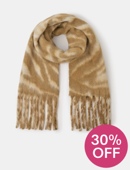 Super Soft Tiger Print Scarf