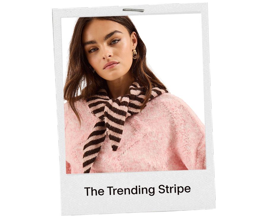 Stripe Triangle Scarf