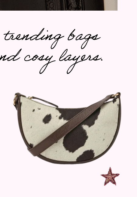 Cow Leather Sling Crossbody Bag