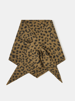 Leopard Print Triangle Scarf