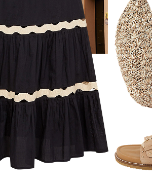 Ric Rac Maxi Skirt