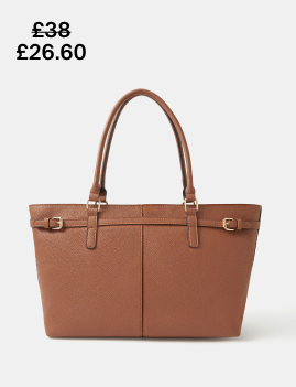 Buckle Strap Tote Bag