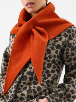 Large Knitted Triangle Scarf