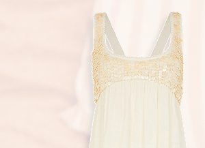 Embellished Dress Ivory