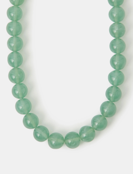 Orb Bead Necklace Green