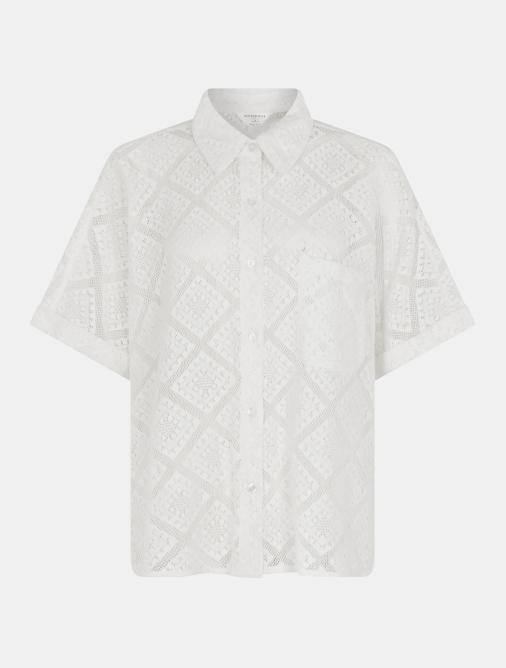 Short Sleeve Lace Shirt