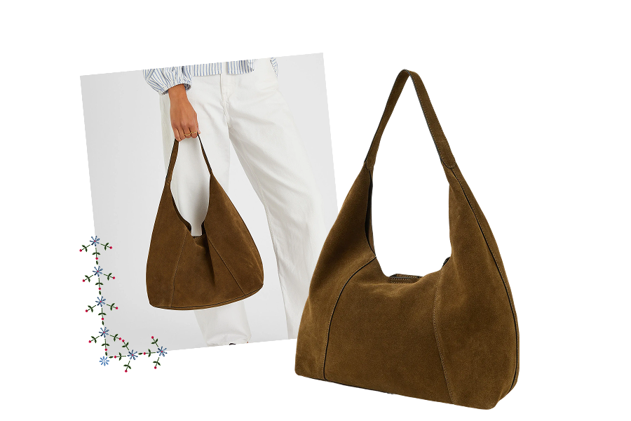 Suede Shoulder Bag