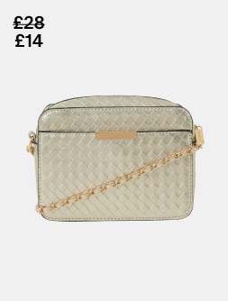 Metallic Weave Crossbody