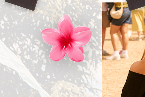 Tropical Flower Claw Clip