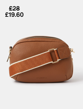 Webbing Strap Crossbody Tan