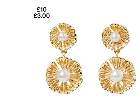 Pearl Flower Earrings