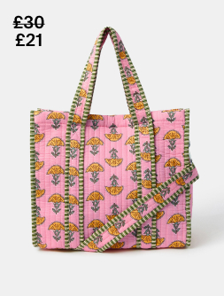Floral Quilted Handbag