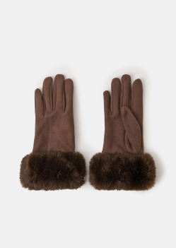 Brown gloves