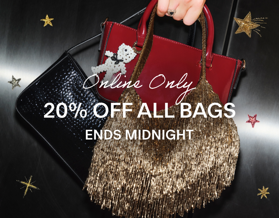 20% off all bags flash sale