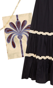 Ric Rac Maxi Skirt