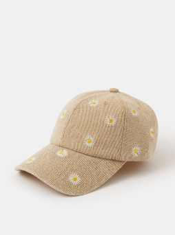 Daisy Embroidered Baseball Cap