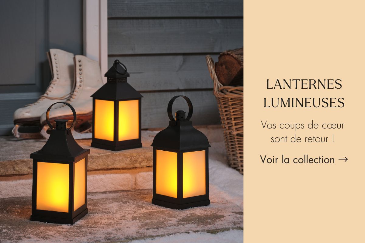 Lanternes Lumineuses : nouveautés et retour en stock !