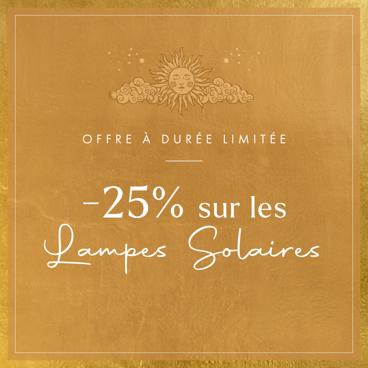 Vente flash: -25% sur les lampes solaires