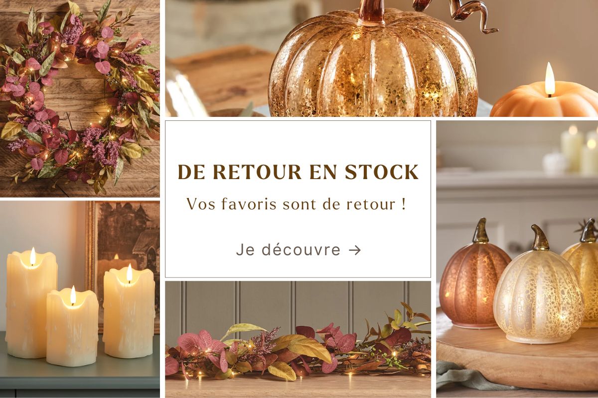 Vos favoris sont de retour en stock ! Explorez la collection