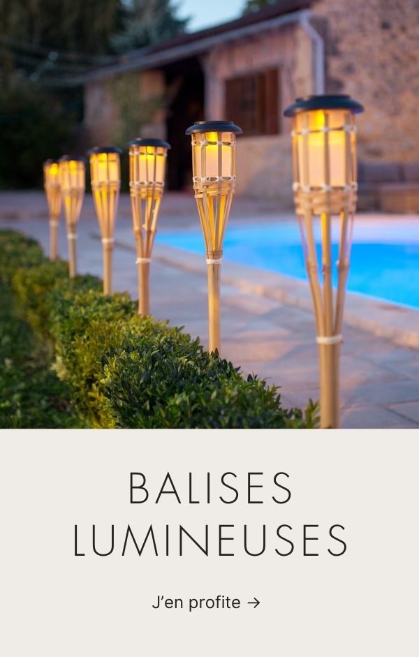 Sélection de balises lumineuses de jardin