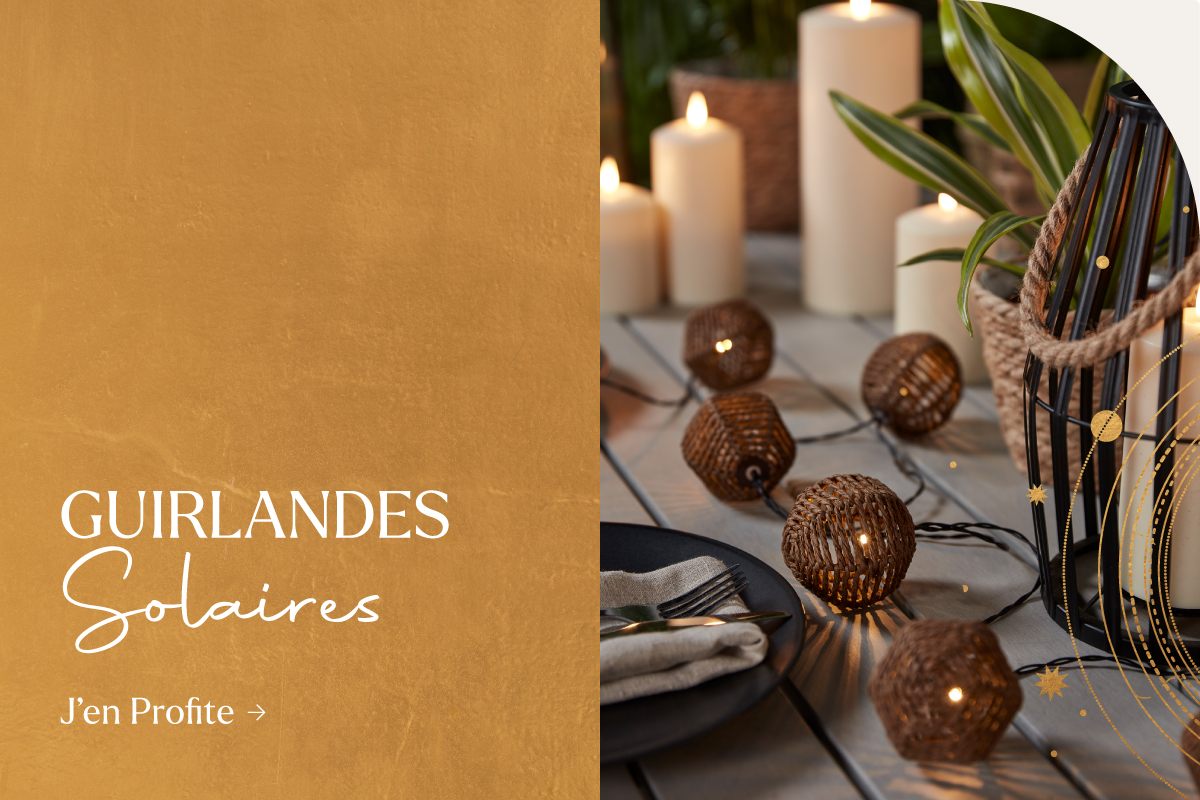Guirlandes lumineuses solaires à -25%