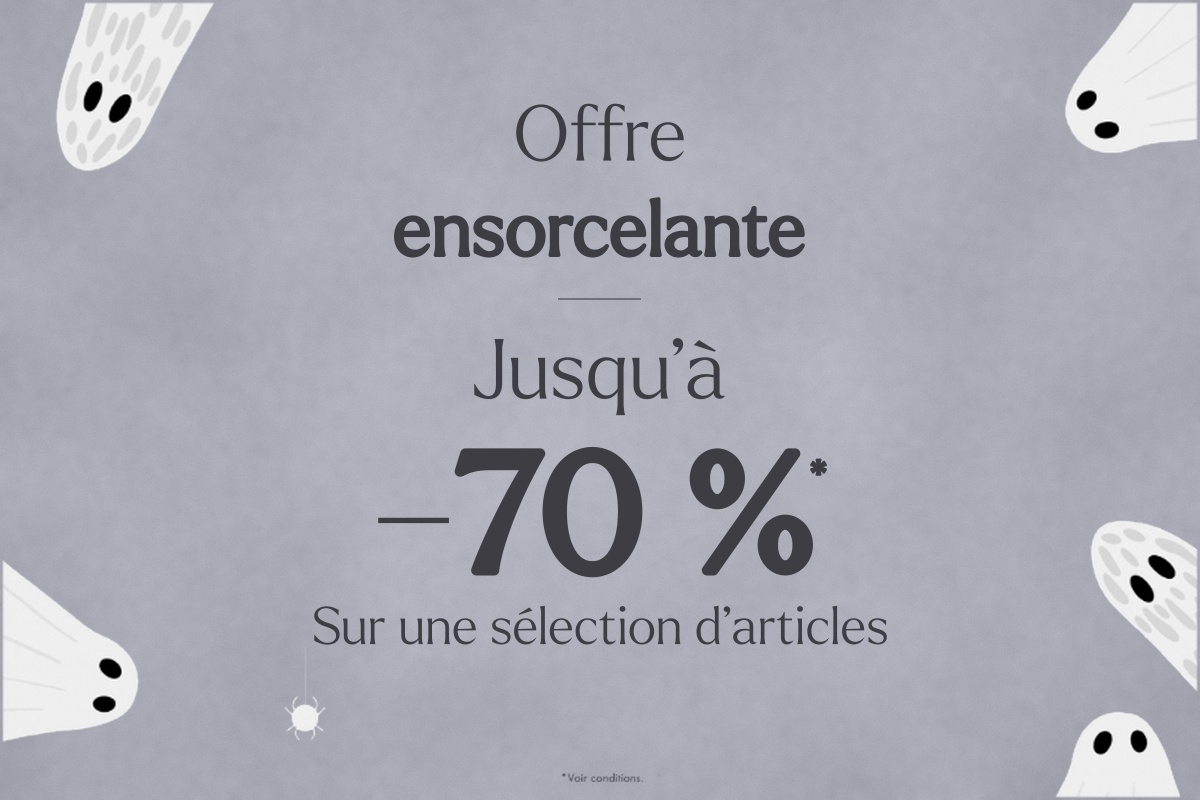 Halloween en déstockage : jusqu'à -70 %