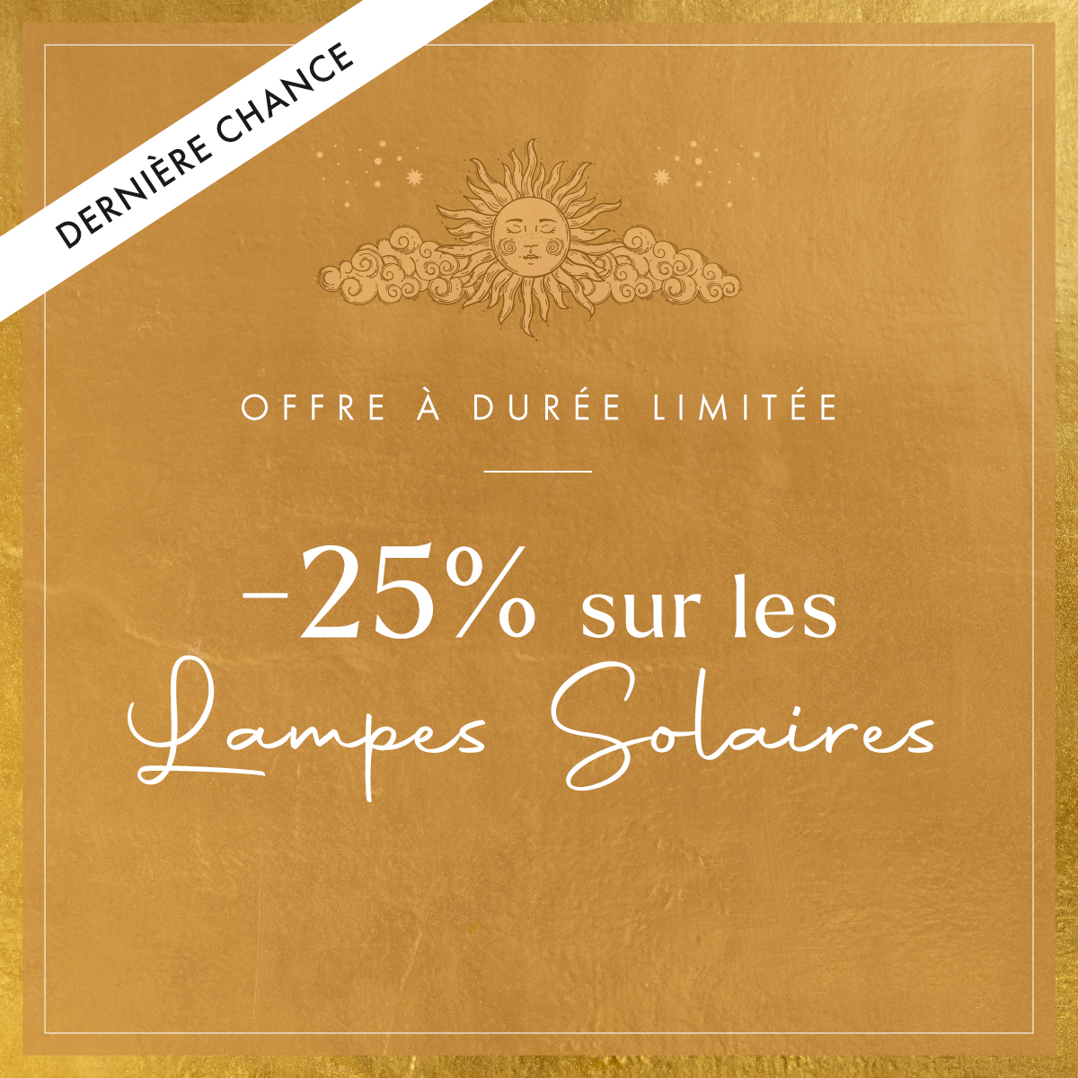 Vente flash: -25% sur les lampes solaires