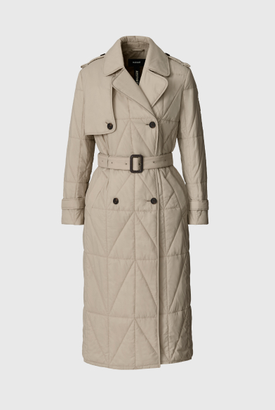 MAVIS Quilted Maxi Trench Coat