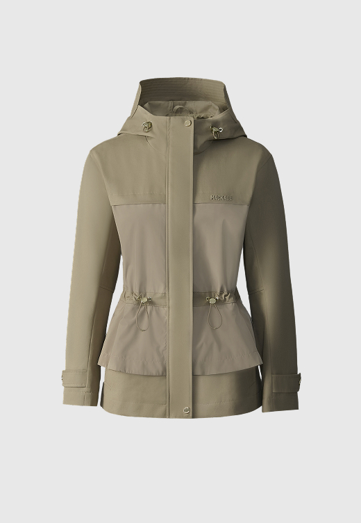 KAORI-LVS Hybrid jacket with peplum detail